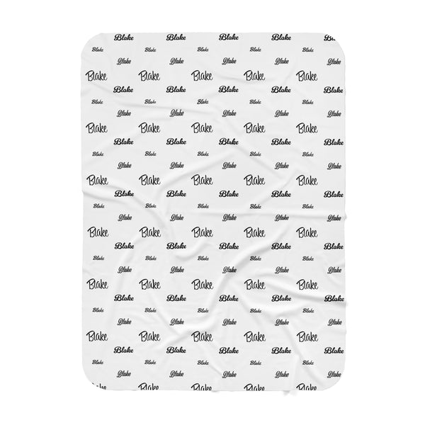 Personalized Name Swaddle Blanket - BLAKE Font style