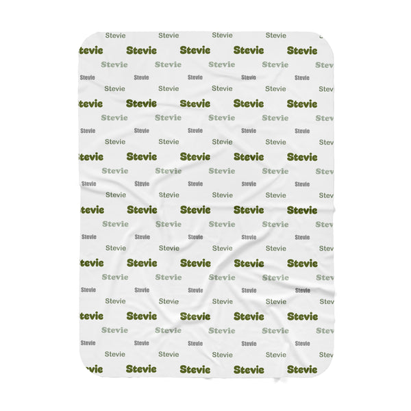 Personalized Name Swaddle Blanket - STEVIE Font style