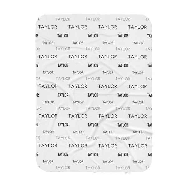 Personalized Name Swaddle Blanket - TAYLOR Font style