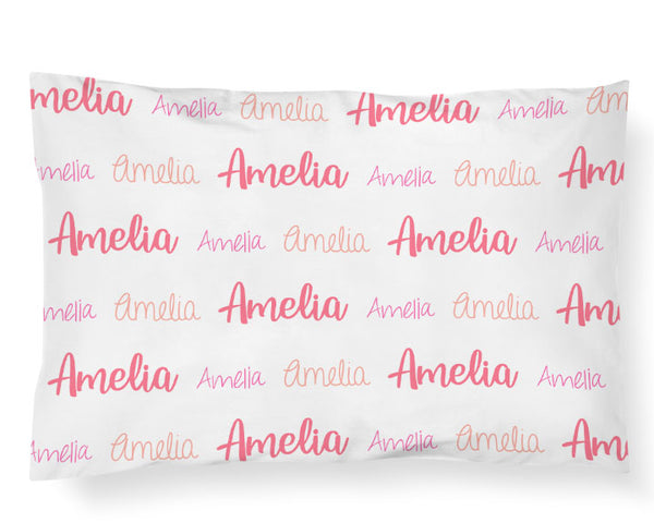 Personalized Name Pillowcase - MULTI FONT REPEAT