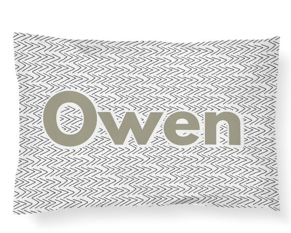 Personalized Name Pillowcase - Tribal Arrows - Dotboxed