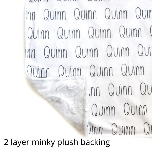 Letter To...  Minky Blanket *2 Layer - Dotboxed