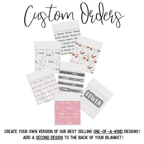 CUSTOM BLANKET for Personalized Name Blankets - Dotboxed