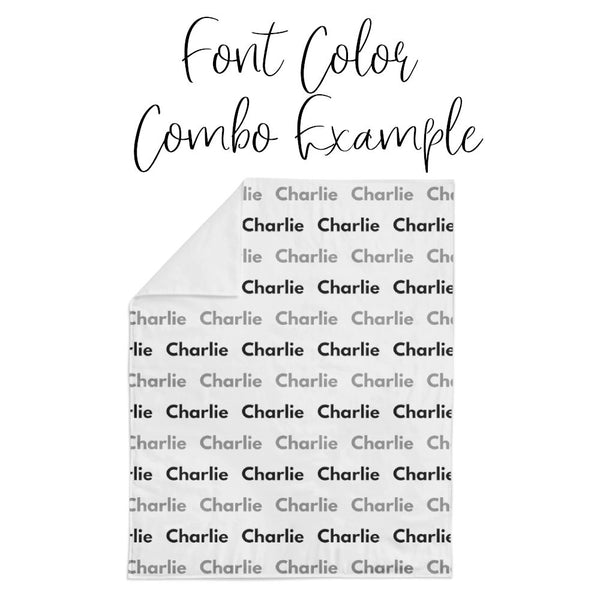 Personalized Name Lovey Blanket -  RAINBOW HEARTS