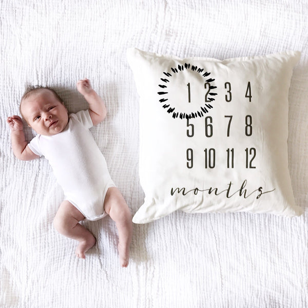 MILESTONE PILLOW ONE OF A KIND - MONTHS - Wholesale - Dotboxed