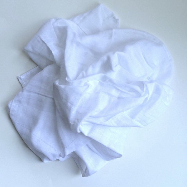 MUSLIN SWADDLE BLANKET - MINI TRIO POMS - Dotboxed