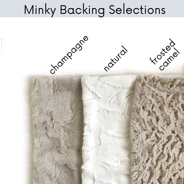 Minky Blanket - Vintage Magnolia Floral - Dotboxed
