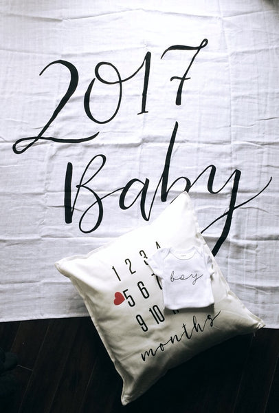 MILESTONE PILLOW ONE OF A KIND - MONTHS - Wholesale - Dotboxed
