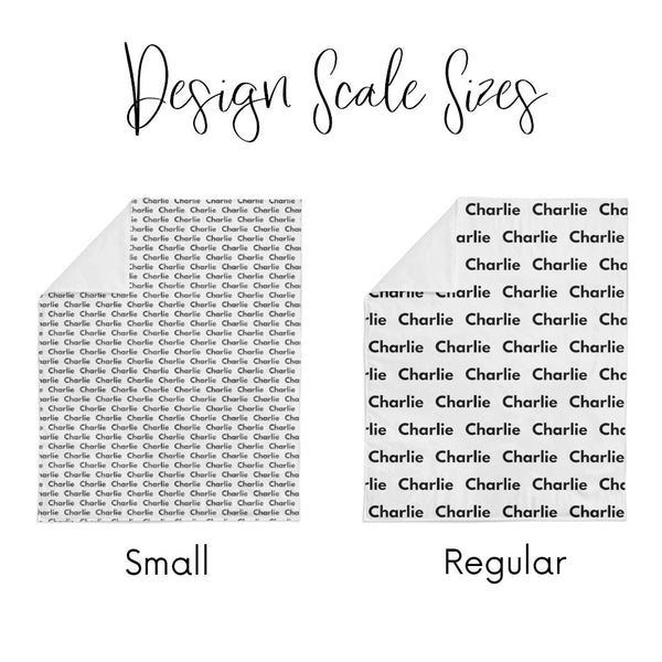 Personalized Name Crinkle Lovey Blanket -  GREY WATERCOLOR HEARTS