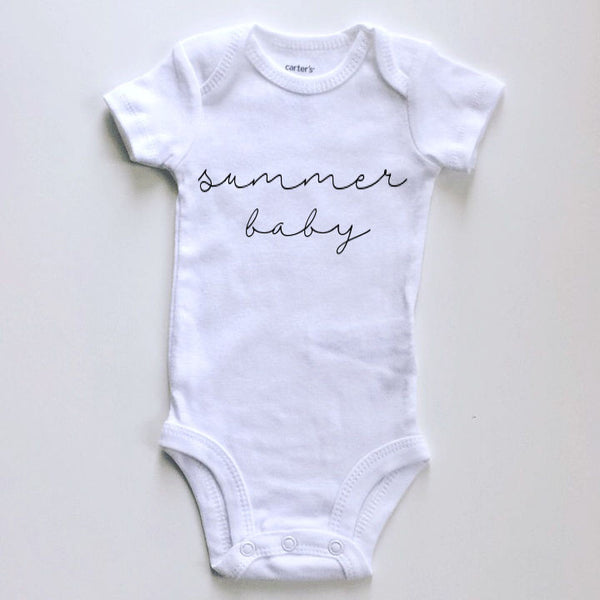 spring / summer / fall / winter  baby seasons announcement BODYSUIT - Dotboxed